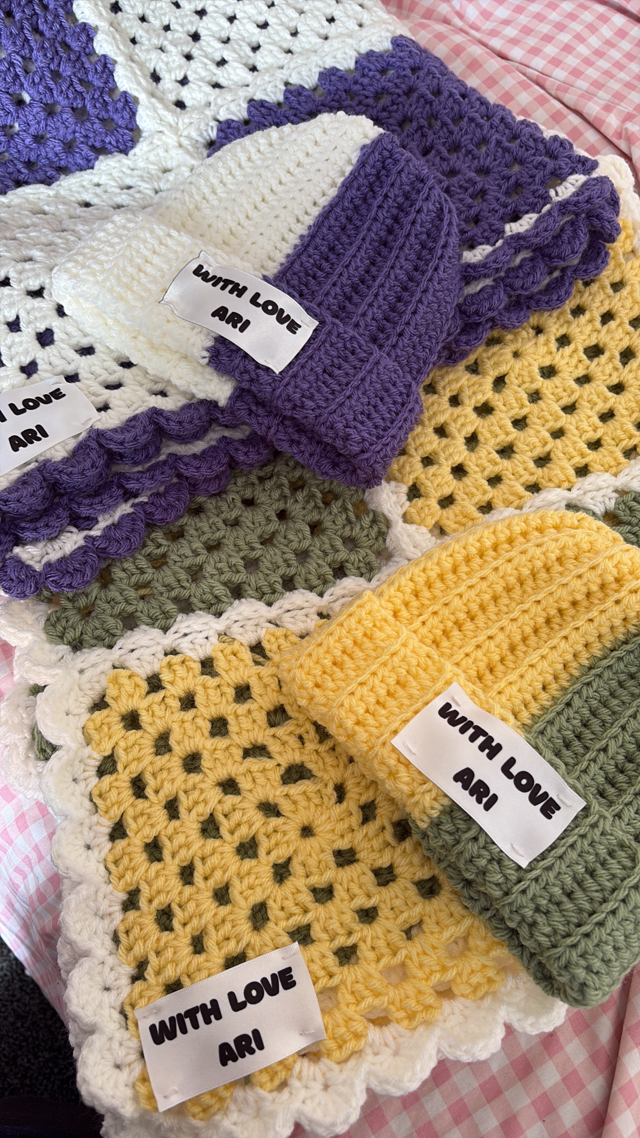 Granny square baby blanket