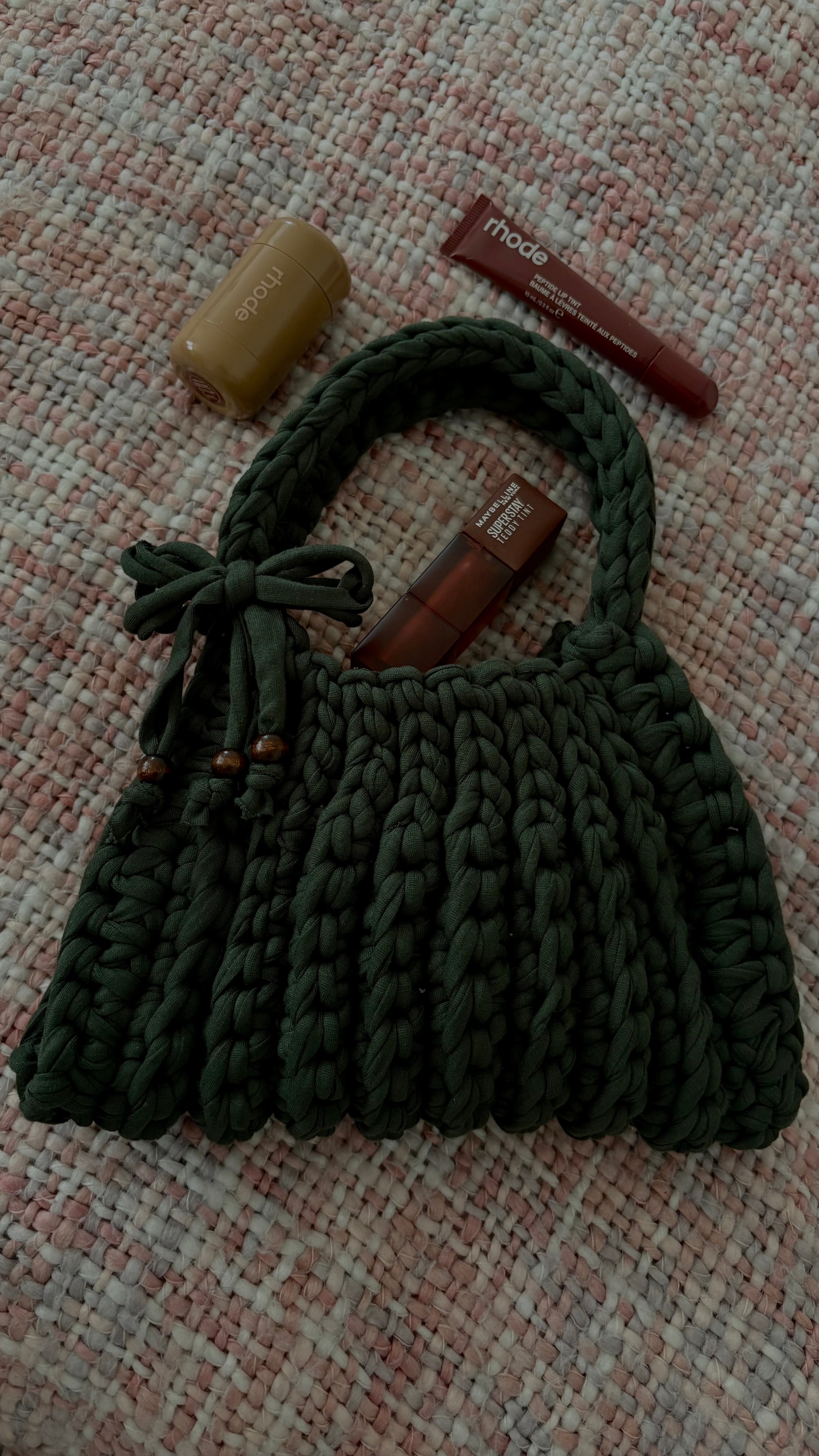 MINI RIBBED TOTE