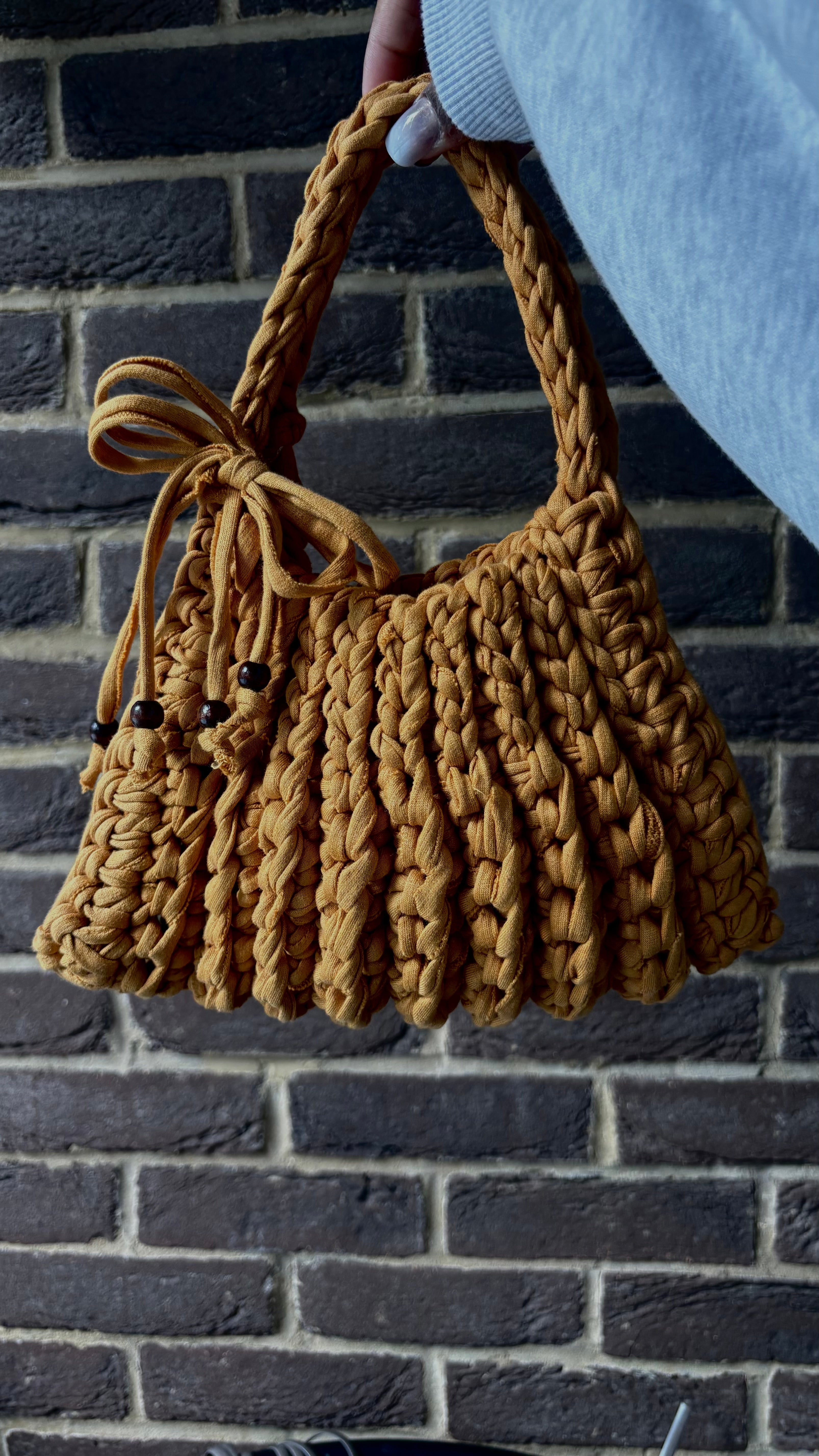 MINI RIBBED TOTE