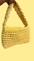 butter yellow shoulder bag